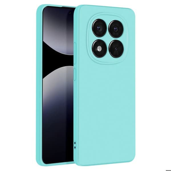 Coque - Redmi Note 14 Pro och 14 Pro Plus - Semi-styv - Stötsäker skydd - Soft-touch Turkos