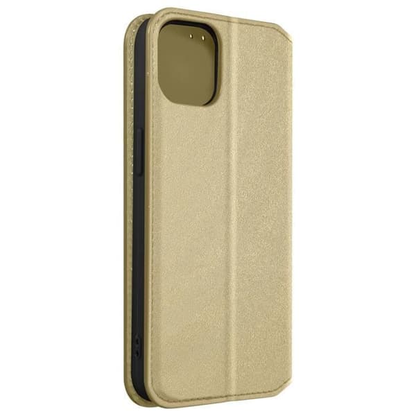 Etui - AVIZAR - iPhone 13 Pro Max - Fållplånbok - Guldgul - Videostativ