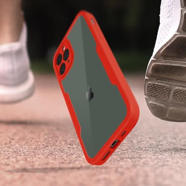 Coque iPhone 11 Pro - Apple - Stöttålig - Plexiglas - Polymer - Röd