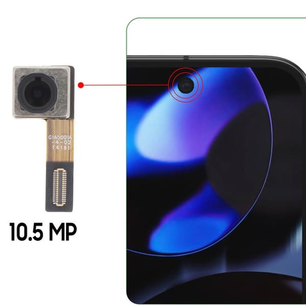 Framkamera för Google Pixel 9 Selfie-sensor 10.5MP Relife Svart