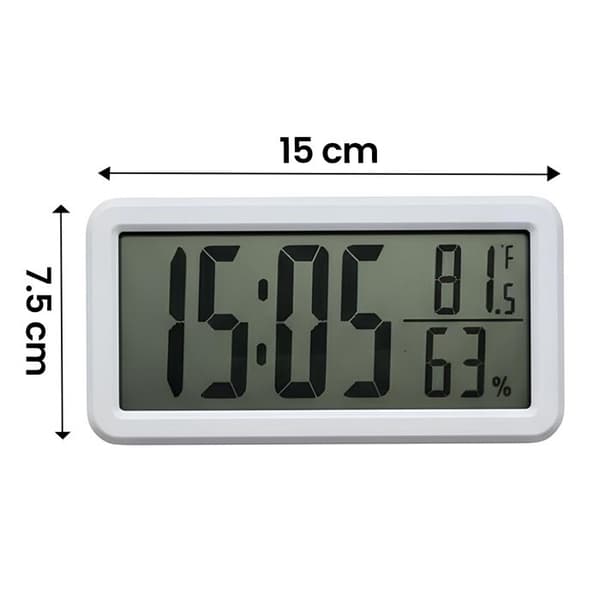 Väckarklocka - AVIZAR - Multifunktion - Termometer - Hygrometer - Minimalistisk design