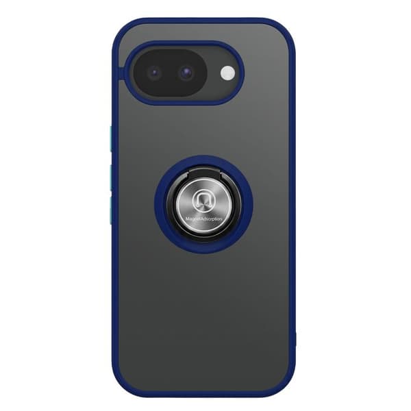 Ringfodral för Google Pixel 10a Förstärkt Skydd med Magnetring Blå