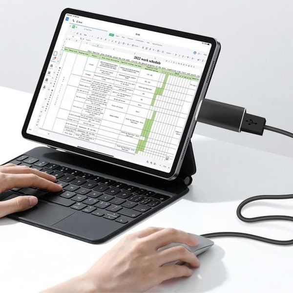 Adaptör - AVIZAR - USB-C - Snabb datatransfer - Svart