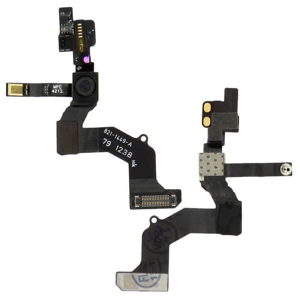 Frontkamera - AVIZAR - Apple iPhone 5 - Svart - Närhetssensor - Anslutningskabel