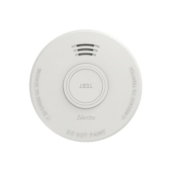 Röksensor 85dB med 5 års batteri Certifierad EN14604 Alecto Vit