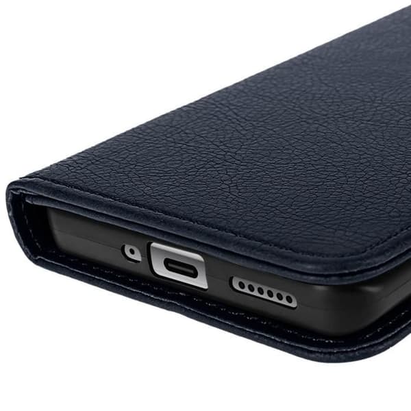 Plånboksfodral - Xiaomi - Redmi Note 14 Pro/Pro Plus - Blå - Stöd - Magnetflik