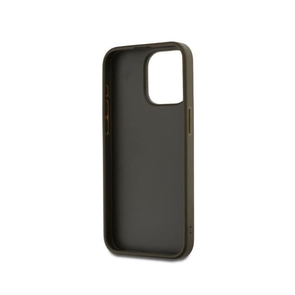 Coque - iPhone 15 Pro Max - Brunt - Handled - Metalliserat DKNY-logotyp