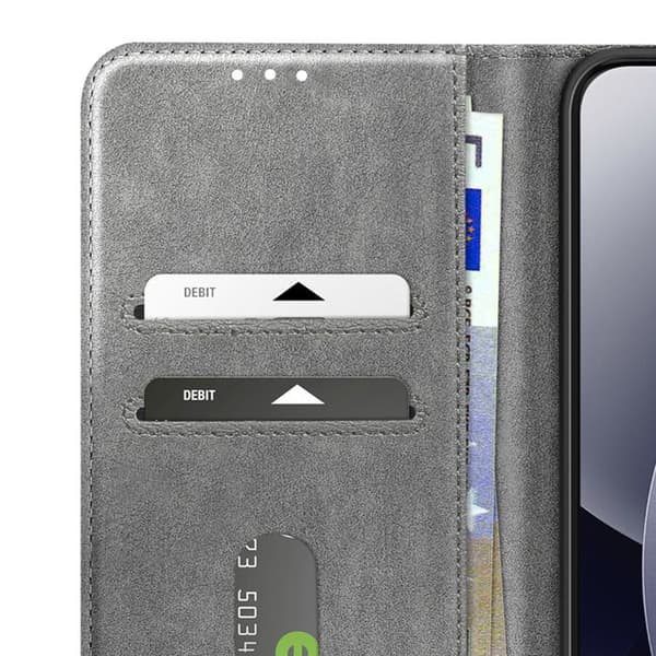 Xiaomi Redmi Note 15 Pro Plus 5G Chesterfield Plånboksfodral Ställfunktion Grå