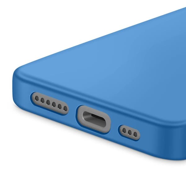 Siliconfodral för iPhone 17e Soft-Touch finish Fast Cover – Blå