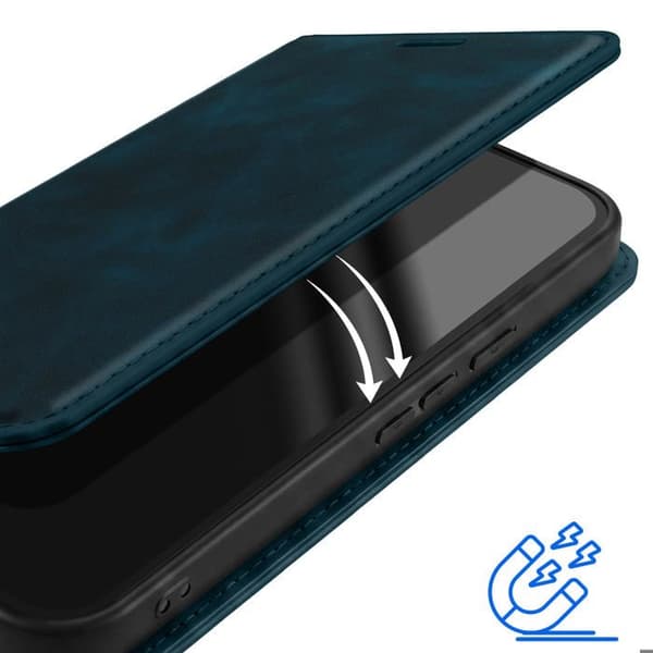 Plånboksfodral för Google Pixel 11 / 11 Pro Mocka Effekt med Stöd Blå natt