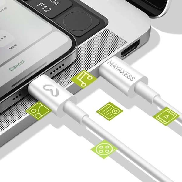 Laddningskabel för Google Pixel 10 USB-C 1m Mayaxess Vit