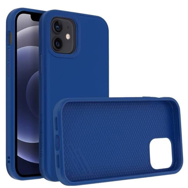 iPhone 12 Minifodral Flexibelt stötsäkert Soft Touch SolidSuit Rhinoshield Blå