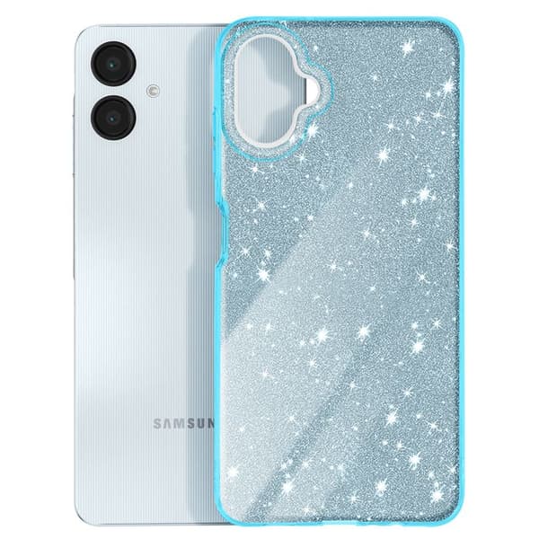 Glitterfutteral för Samsung Galaxy A06 Stötskyddande Glittrande Blå