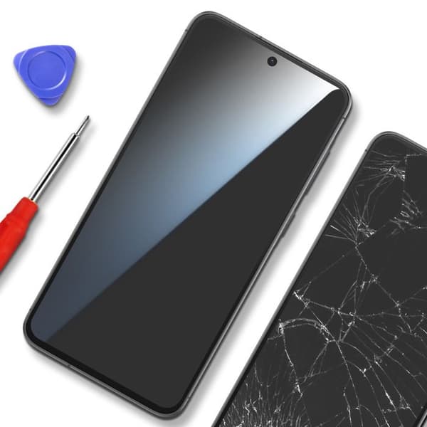 Helskärm för Galaxy A56 OLED-panel + Touchglas + Mörkgrå chassi