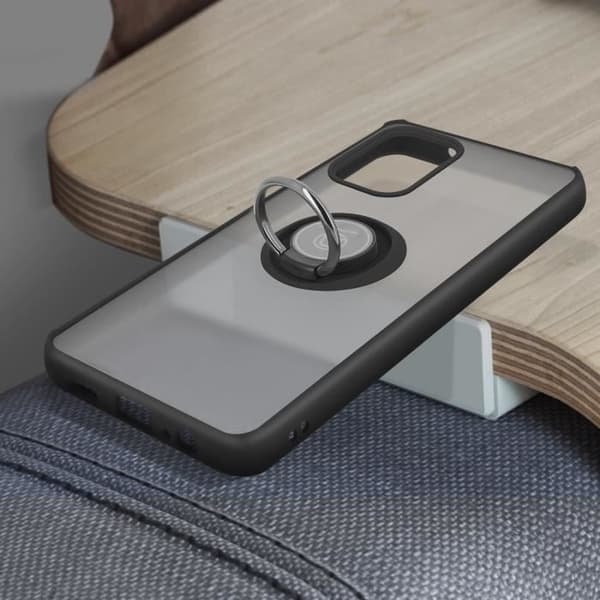 Coque - Xiaomi - Redmi Note 10 / Note 10s - Metallring - Polykarbonat - Svart