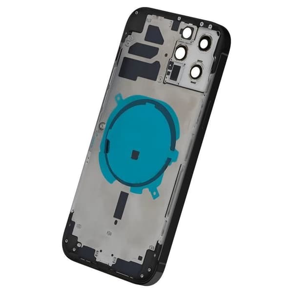 Chassi iPhone 12 Pro Max - Ersättning - Baksida - Mörkgrå - Kvalitetsmaterial - Hållbar