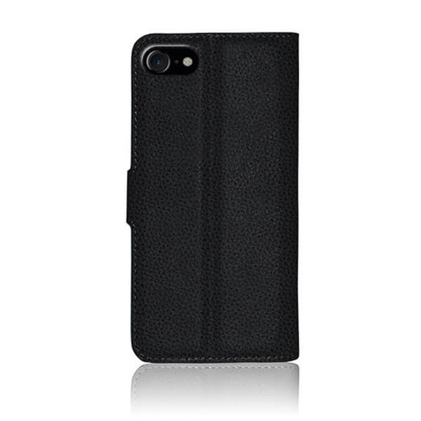 Plånboksfodral - ZANAÉ - iPhone 7/8/SE - Svart - Stödfunktion - Kortfack