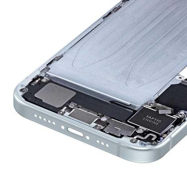 Centralt Chassi - AVIZAR - iPhone 15 - Blå - Precisionsjustering - Komponentsupport