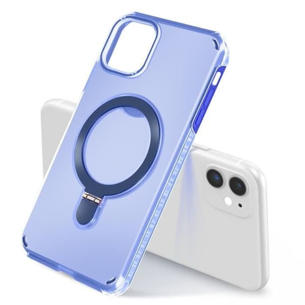 MagSafe-skal för iPhone 11 Stötsäker med Fällbart Stöd Blå