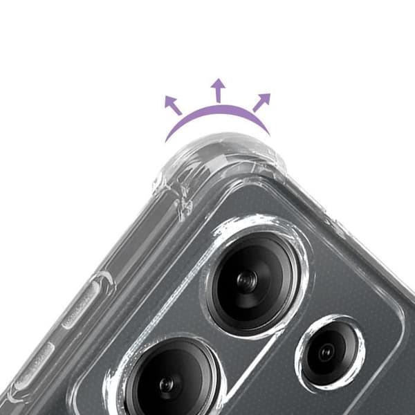 Chock-säker hölje - Imak - Redmi Note 13 Pro - Mjuk - Transparent - Stötresistent