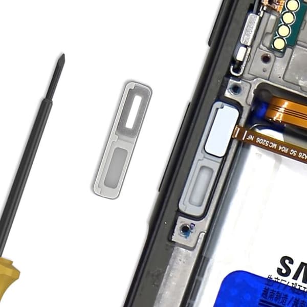Stöd för Original Sidfingeravtryckssensor för Galaxy A26 Samsung Service Pack Grå