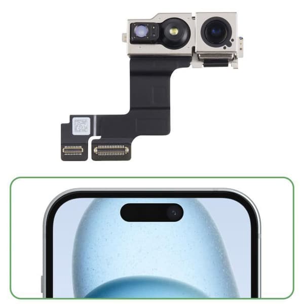 Frontkamera - Apple iPhone 15 Plus - 12MP Selfie Sensor - Relife - Svart
