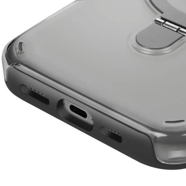 Coque MagSafe för iPhone 16 Pro Max Stötsäker med Fällbart Stöd Svart