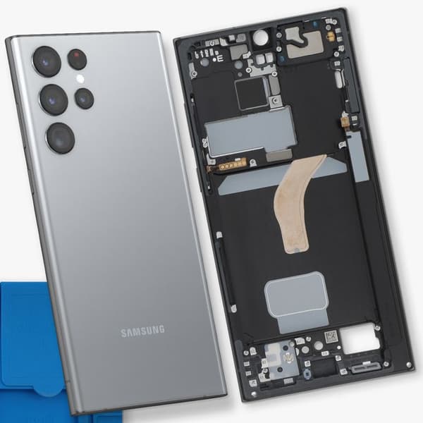 Ersättningscentralchassi för Galaxy S22 Ultra Service Pack Samsung Grå
