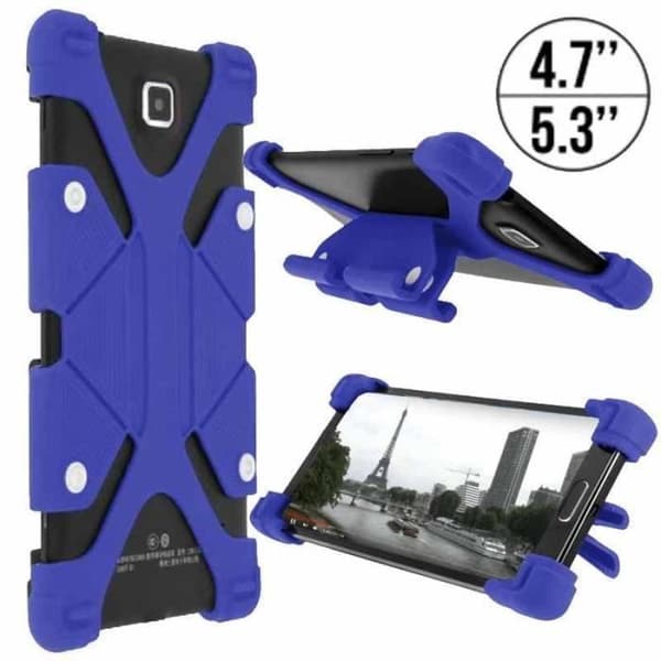 Universal Shockproof Case videostöd Blå för ZTE Blade Vec 4G