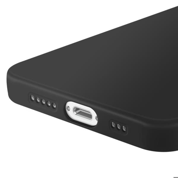 Coque - Silikon - iPhone 16e - Svart - Mjuk - Elegant