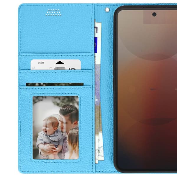 Etui för Nothing Phone 3a Pro Plånbok Magnetflik Blå