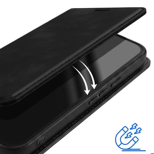 Plånboksfodral för Google Pixel 11 / 11 Pro Mocka Effekt med Stöd Svart