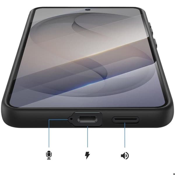 Siliconfodral för Galaxy S26 i robust svart