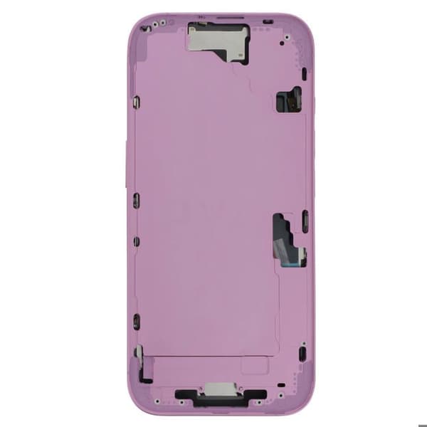 Centralt chassi för iPhone 16, exakt och säker passform, rosa