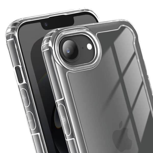 Coque - AVIZAR - iPhone 16e - Styv - Transparent - Förstärkta hörn