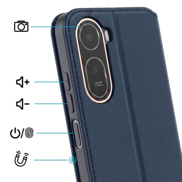 Fodral för Xiaomi Redmi A7 Pro Plånbok med Videostöd Blå