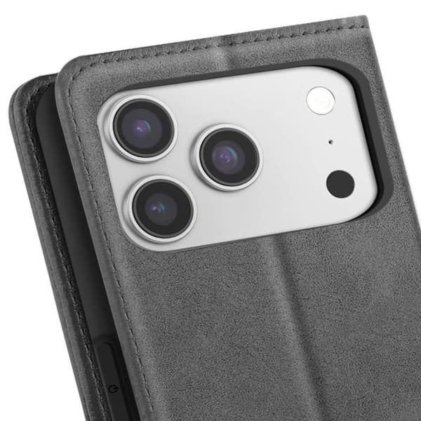 Chesterfield Plånboksfodral för iPhone 17 Pro med Stödfunktion Grå