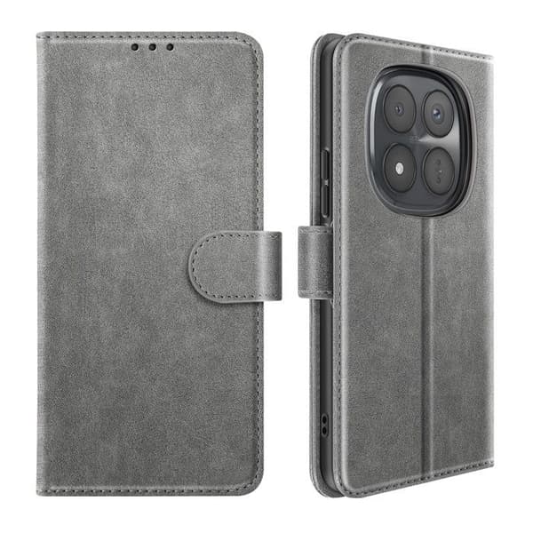 Xiaomi Redmi Note 15 Pro Plus 5G Chesterfield Plånboksfodral Ställfunktion Grå