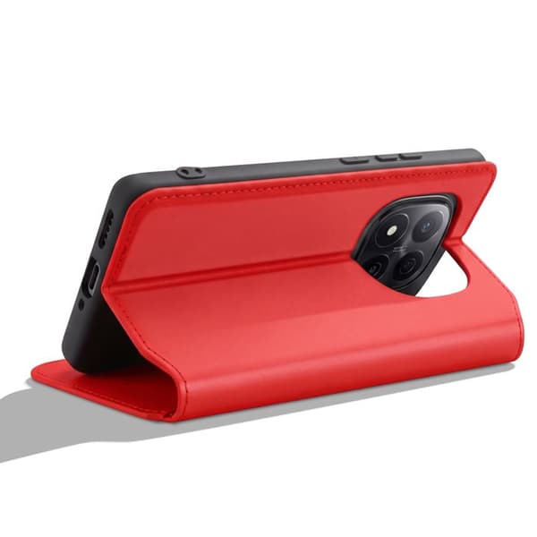 Magnetiskt Flipfodral för Redmi Note 14 Pro / 14 Pro Plus Classic Edition Röd