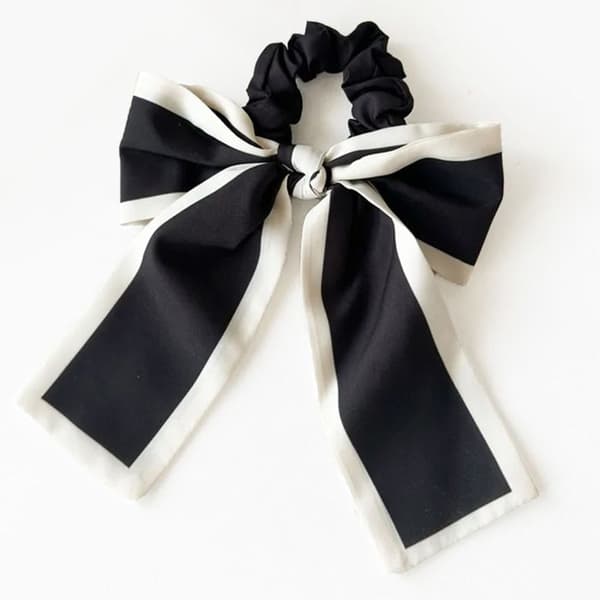 Chouchou - AVIZAR - Fluga - Satin - Svart - Chic