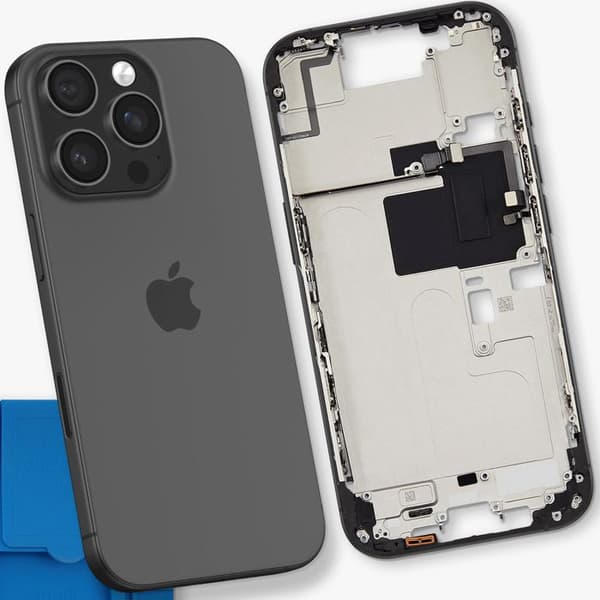 Ersättningscentralchassi för iPhone 16 Pro Max Svart