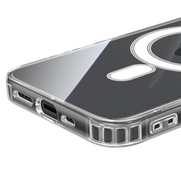 MagSafe-fodral - SWISSTEN - iPhone 15 Plus - Effektivt skydd - Kristalldesign - Stabil montering