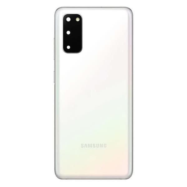 Cache Batteri Samsung Galaxy S20 - Vit - Bakre Ersättningspanel