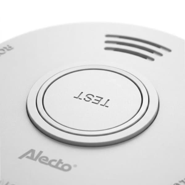 Röksensor 85dB med 5 års batteri Certifierad EN14604 Alecto Vit