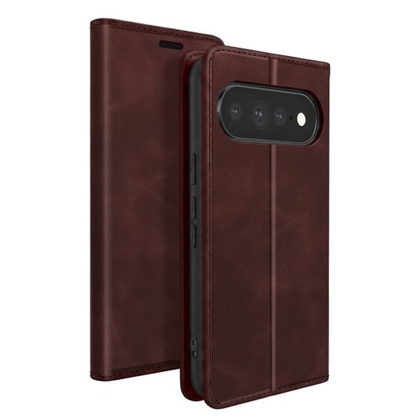 Plånboksfodral för Google Pixel 11 / 11 Pro Mocka Effekt med Stöd Bordeaux