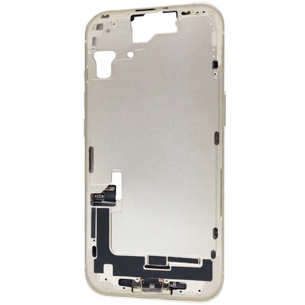 Centrala chassi för iPhone 15 Reservram Gult