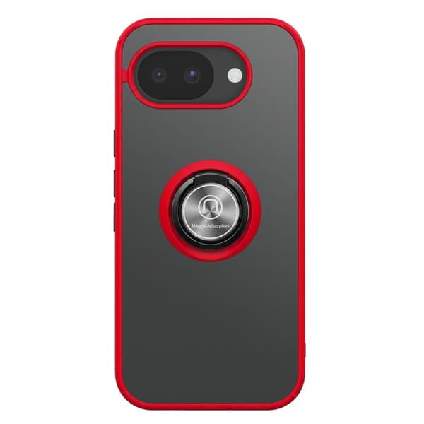 Ringfodral för Google Pixel 10a Förstärkt Skydd med Röd Magnetring