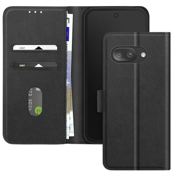 Smartphonefodral - Google - Pixel 9a - Svart - Plånbok - Videostöd