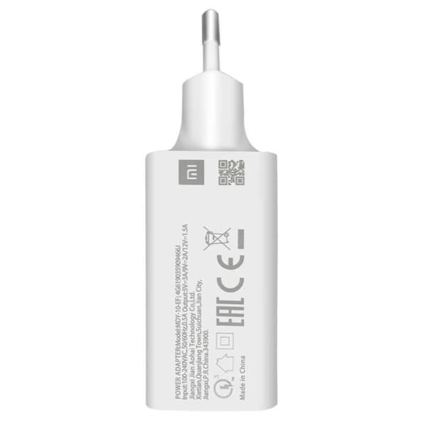 Strömadapter - Xiaomi - MDY-10-EF - 18W - Quick Charge 3.0 - Vit