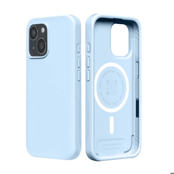 Skal för iPhone 15 Plus Modell SolidX Ultra-resistent Rhinoshield Ljusblå